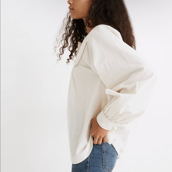 Madewell Quilted Blouse - Picture 2 of 9